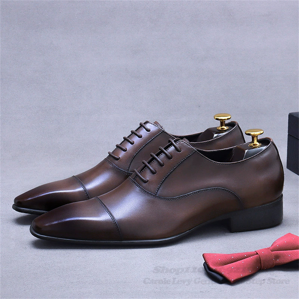 Men Shoes Oxford - Homens oxford sapatos de couro novo
