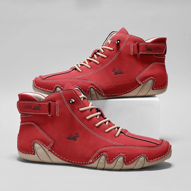 Men Shoes Marks - Tênis Casuais de Couro para Homens,
