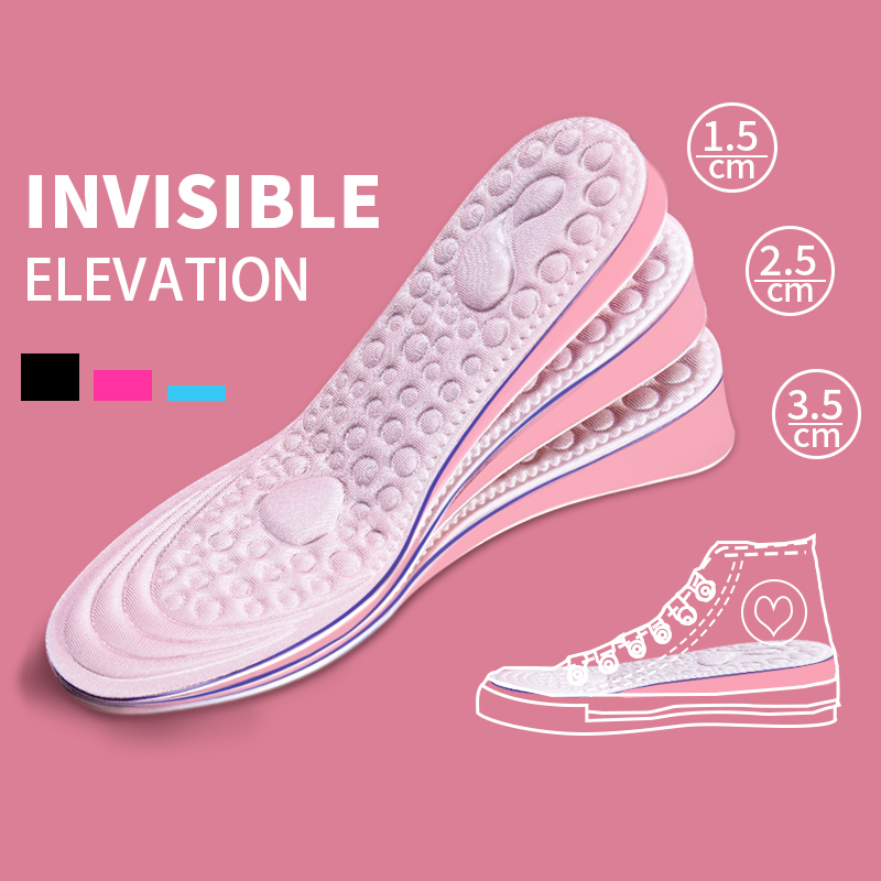 Men'S Shoes With Memory Foam - 1 par de palmilhas invisíveis para
