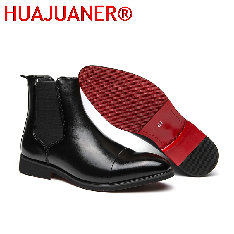 Men'S Shoes Top Brands - Estilo britânico masculino preto chelsea botas