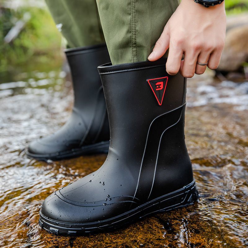 Men Shoes Online - Botas de Chuva Masculinas de Cano