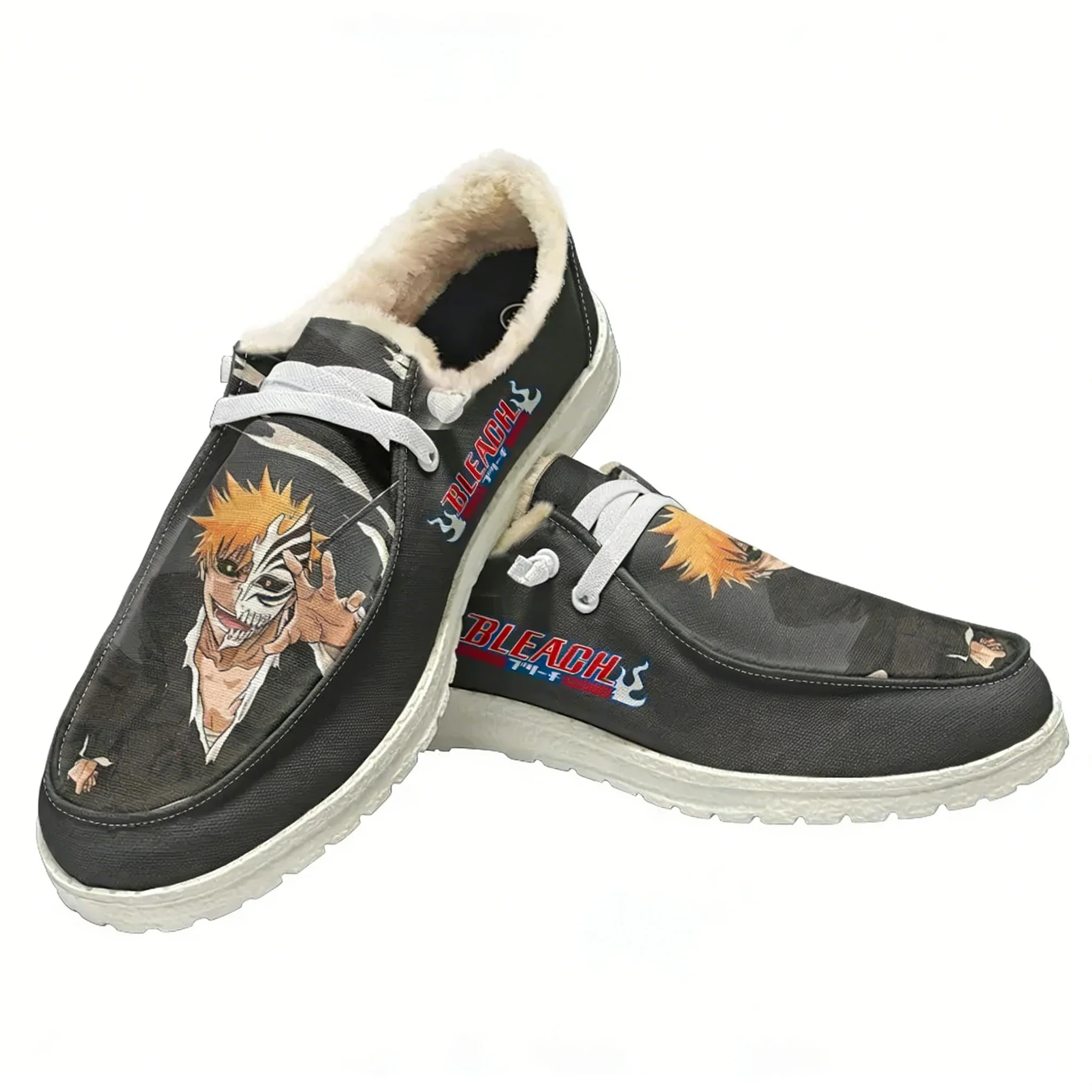 Men Shoes Oxford - B-BLEACH Sapatos Casuais de Pelúcia, Sapatos