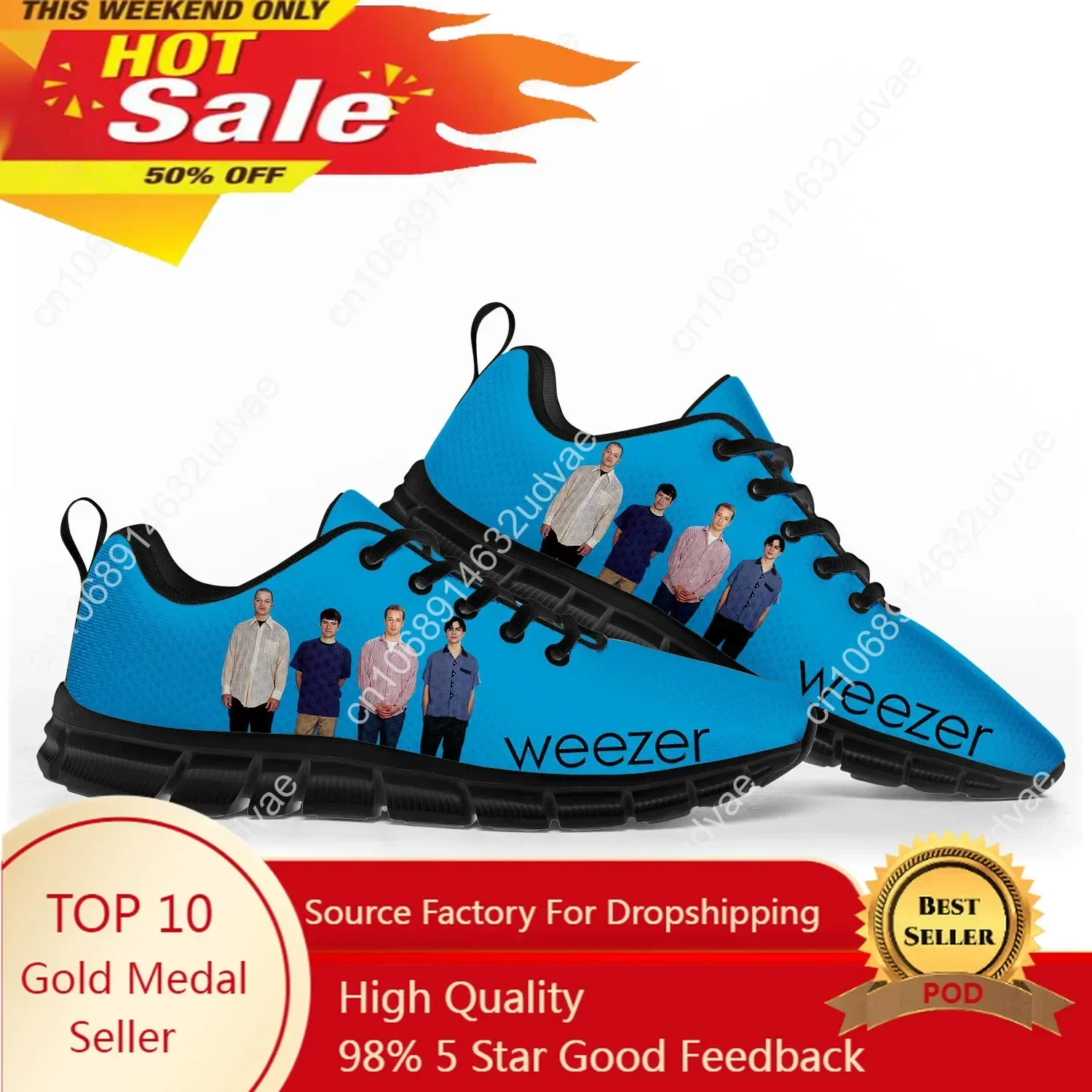 Casual Sneaker Low - Tênis Esportivos Weezer para Homens e