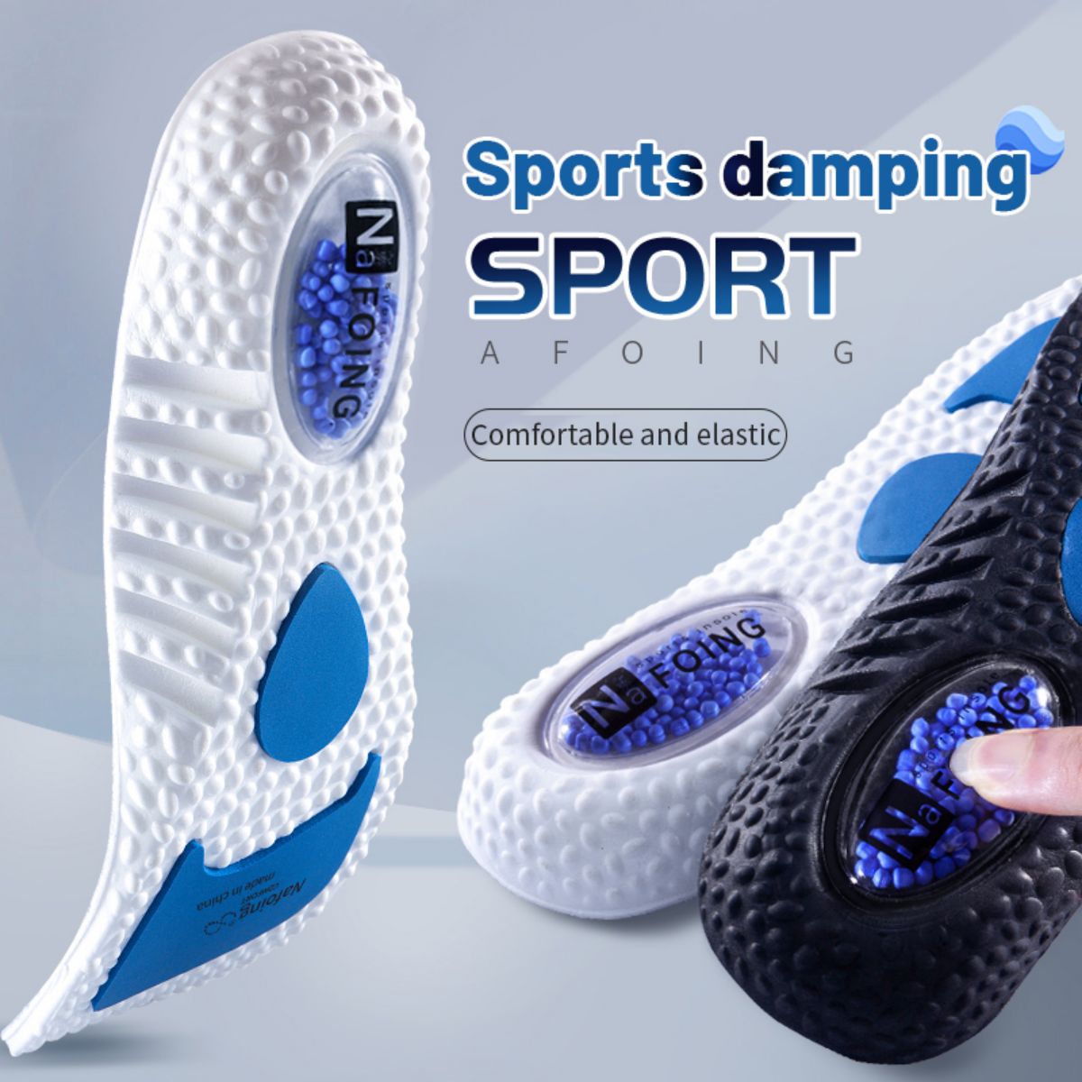 Men'S Shoes With Memory Foam - 1 par de palmilhas esportivas com