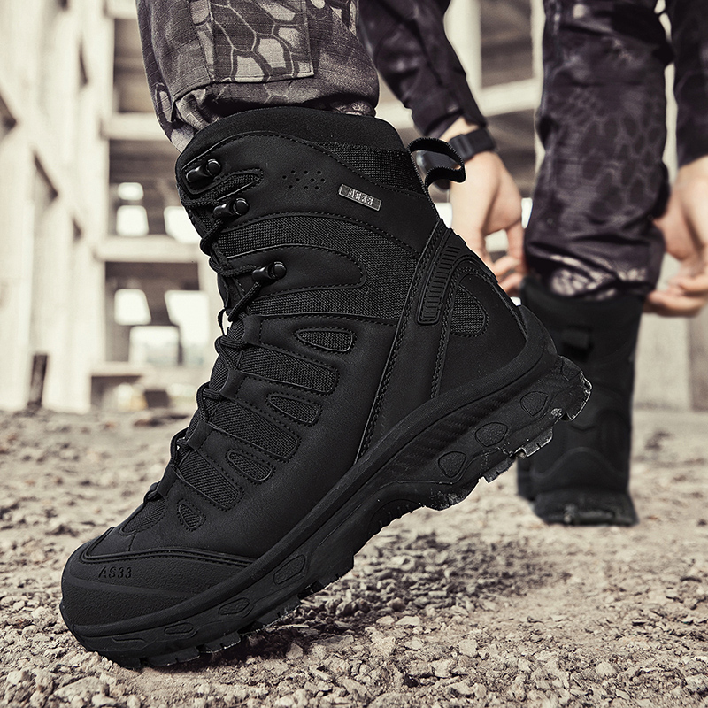 Hiking Boot Waterproof - Novos homens botas táticas marca militar