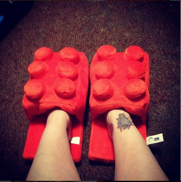 Men Shoes Marks - Pantufas de Casa Quentes e Criativas