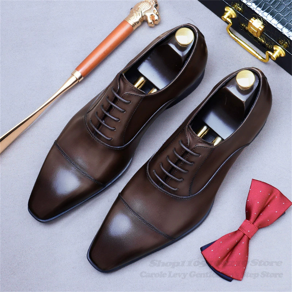 Homens oxford sapatos de couro - Men Shoes Oxford avaliação e preço