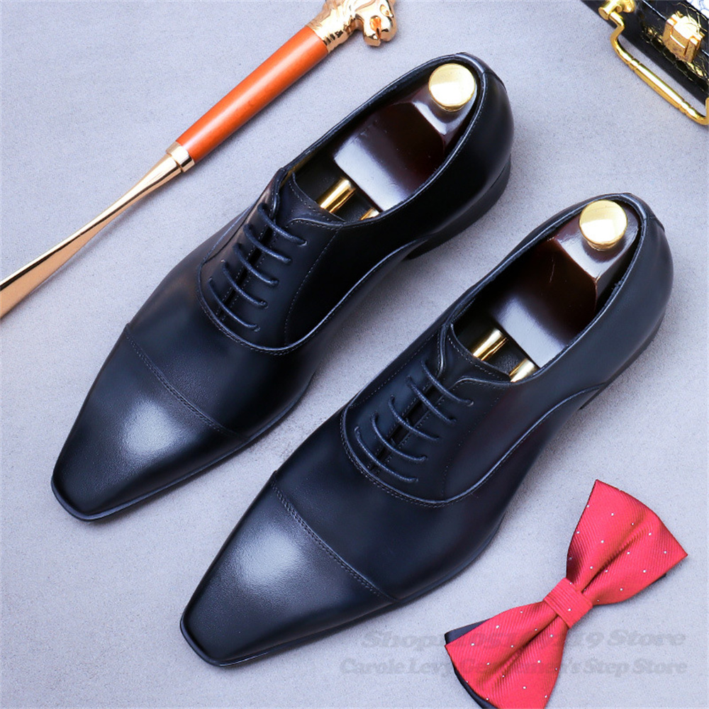 Homens oxford sapatos de couro - Men Shoes Oxford avaliação e preço
