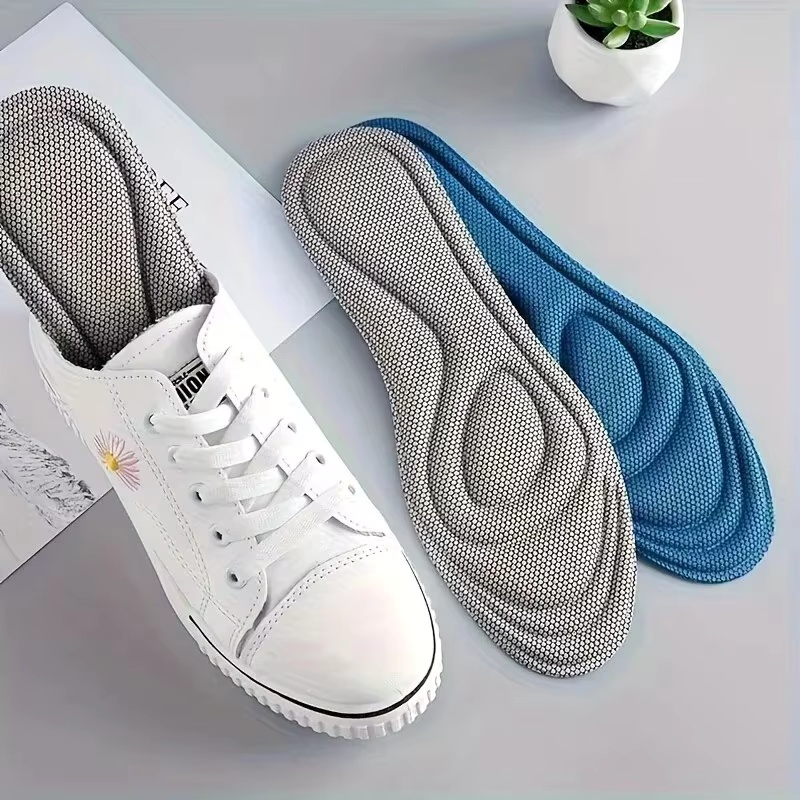 4 PCS Palmilhas de Massagem Es - Men'S Shoes With Memory Foam avaliação e preço
