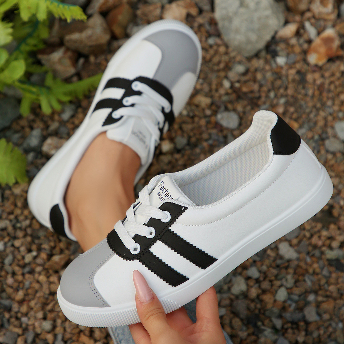 Tênis Femininos Estilo Coreano - Casual Sneaker Low avaliação e preço