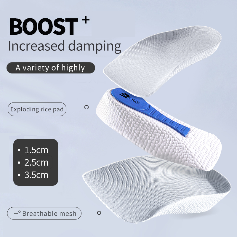 Palmilhas de aumento de altura - Men'S Shoes With Memory Foam avaliação e preço