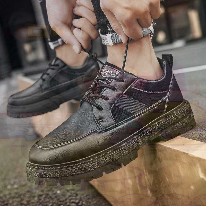 Escuro natural couro moda form - Men Shoes Types Name avaliação e preço