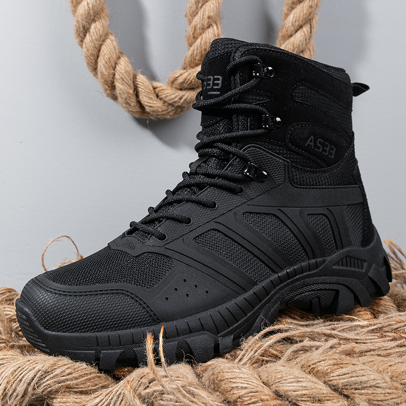 Homens botas táticas rendas at - Hiking Boot Waterproof avaliação e preço