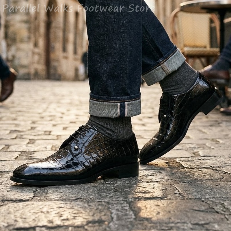 Sapatos Oxford de Couro Envern - Men Shoes Oxford avaliação e preço