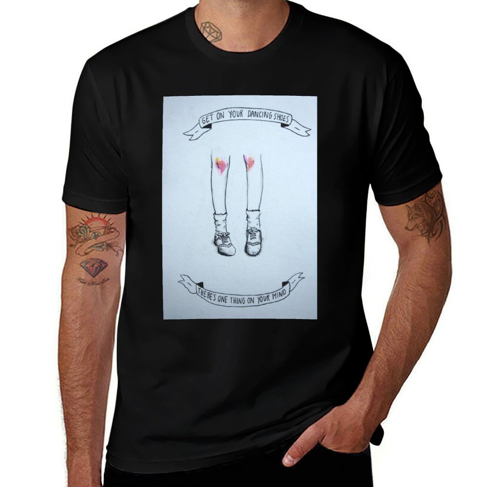 Camiseta com estampa de ilustr - Men Shoes Illustration avaliação e preço
