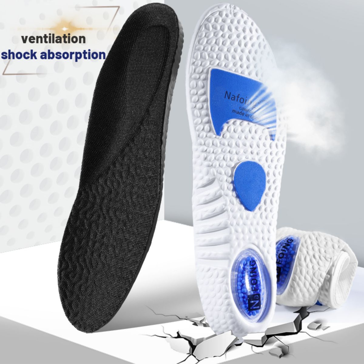 1 par de palmilhas esportivas  - Men'S Shoes With Memory Foam avaliação e preço
