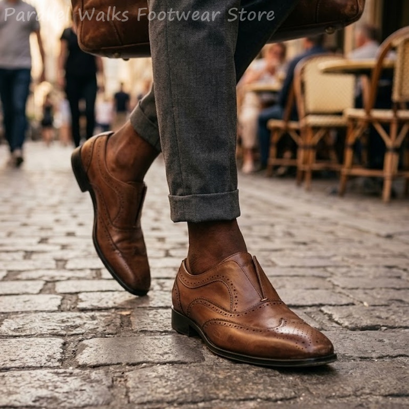 Sapatos masculinos de couro ma - Men Shoes Oxford avaliação e preço