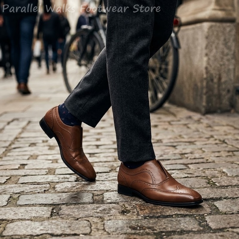 Sapatos masculinos de couro ma - Men Shoes Oxford avaliação e preço