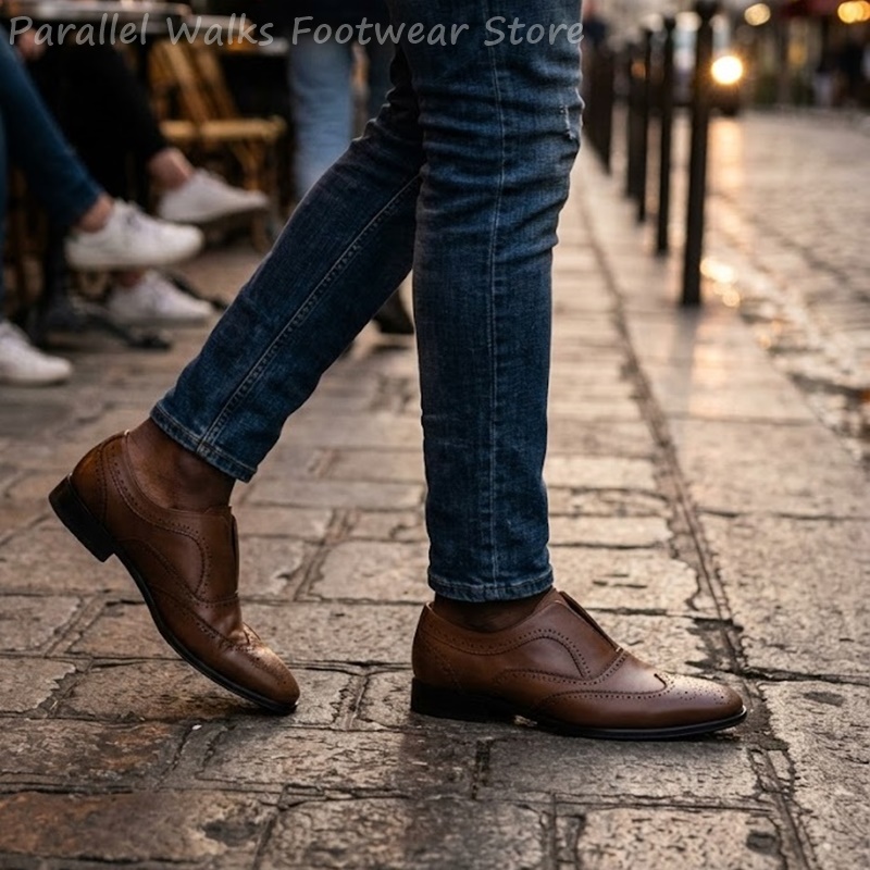 Sapatos masculinos de couro ma - Men Shoes Oxford avaliação e preço