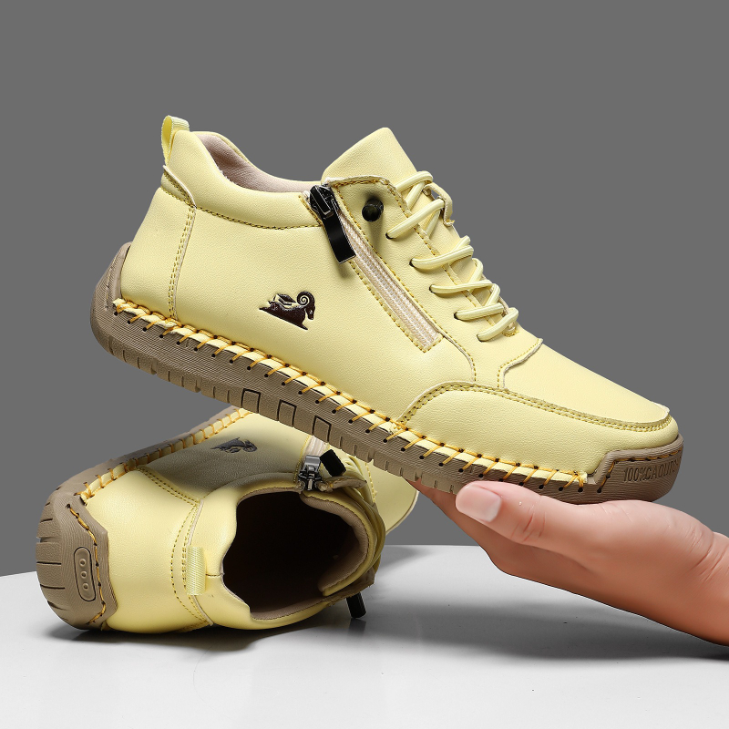 Tênis feminino de couro artesa - Men Shoes Marks avaliação e preço
