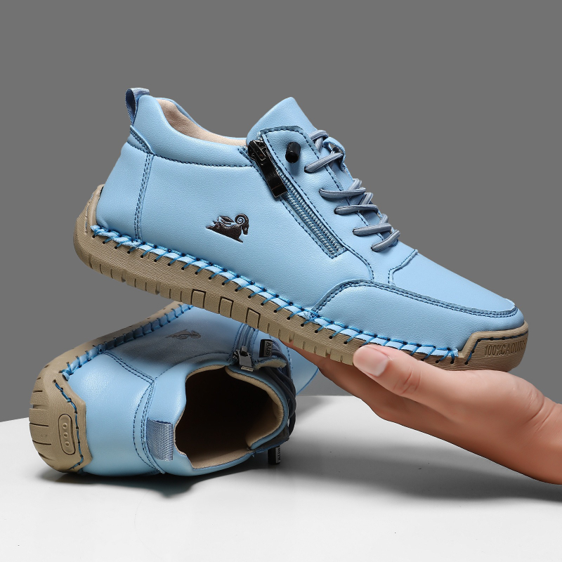 Tênis feminino de couro artesa - Men Shoes Marks avaliação e preço